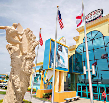 Ron Jon Surf Shop, a popular Cocoa Beach attraction near Canaveral Getaways
